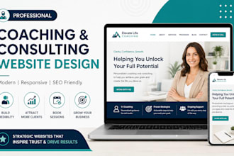 design modern coaching and consulting website