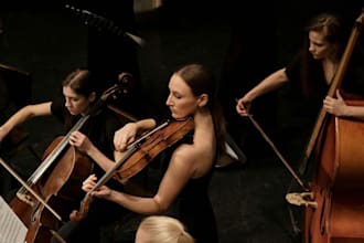 record live full orchestra for you, strings, woodwinds,  brass and percussion