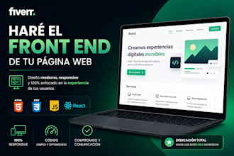 do a web with a interactive and modern front end