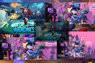 design steam capsule art game cover steam header and poster