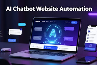 build ai chatbot for wix landing page, wordpress, squarespace website automation