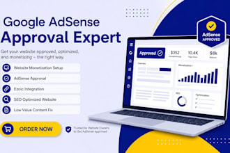 create google adsense approval website monetization setup ezoic approval