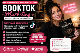 create a booktok book promotion to rapidly boost sales visibility