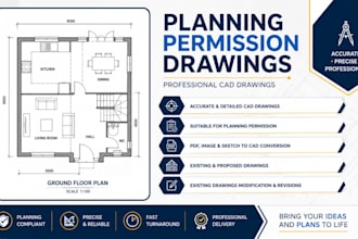 create uk planning permission drawings