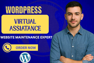 be your  wordpress virtual assistant personal administrative wordpress VA