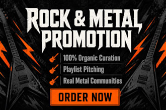 do heavy rock metal music promotion and rock playlist pitching