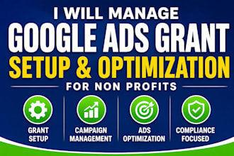 manage google ads grant setup and ads optimization for non profits