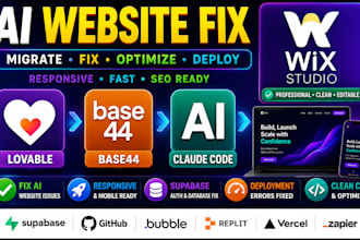 migrate lovable to wix base44 to wix claude code responsive website wix studio