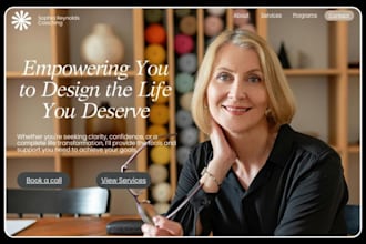 build coaching website for life coach consultant speaker trainer landing page
