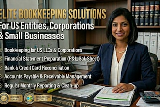 do bookkeeping for US llcs  corporations, and small businesses quickbooks
