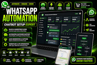 setup whatsapp automation chatbot for support sales marketing and replies fastly