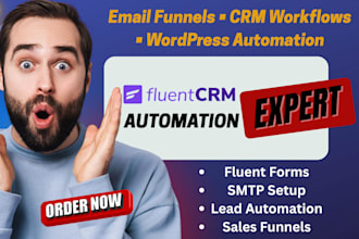 setup fluentcrm automation with fluent forms, SMTP, groundhogg and email funnels