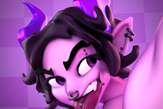 3d model your fursona, oc, or character, nsfw and sfw