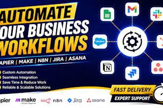 setup fix zapier zap integration n8n automation make scenario jira asanaworkflow