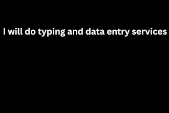 do data typing and data entry