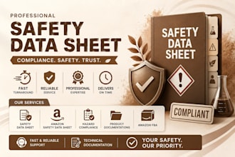 prepare safety data sheet and product documentation amazon fba hamzat compliance