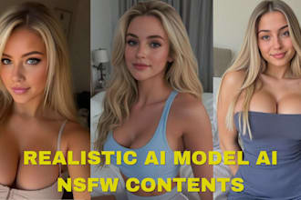 do realistic ai influencer model onlyfans fanvue nsfw image lora training
