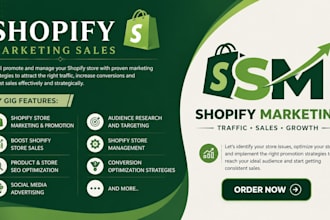 promote and manage shopify store, shopify marketing to boost shopify store sale