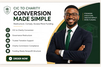 convert cic to registered UK charity with compliant funding ready structure