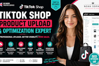 upload and optimize tiktok shop product listings professionally