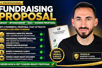 do fundraising proposal, grant proposal, or sponsorship letter, donor research