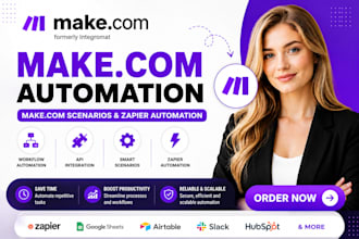 setup make com automation make com scenario with make com and zapier