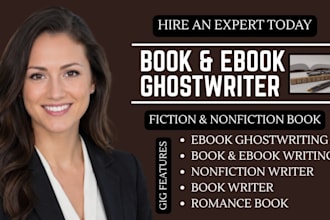 sere escritor fantasma de ficcion, romance, libro ebook