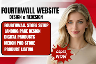 design fourthwall website merch store redesign fourthwall store print on demand