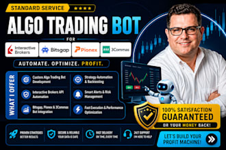 build algo trading bot for interactive brokers, bitsgap, pionex and 3commas