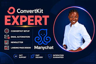 convertkit automation newsletter landing page email marketing