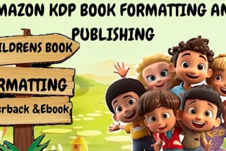amazon KDP book formatting children book formatting amazon KDP paperback