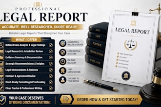 do professional legal report case analysis, legal documents