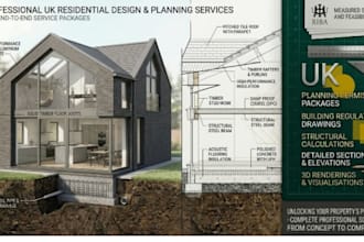 draw uk building regulation construction details, technical drawings and notes
