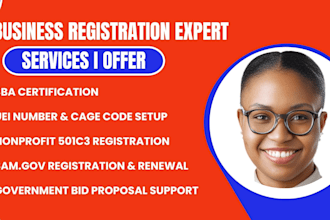 do wosb mbe dbe 8a sba certification, nonprofit 501c3 ein, sam gov registration