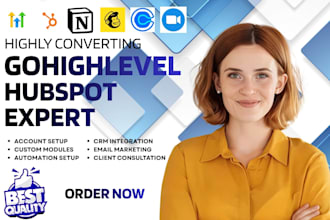 setup gohighlevel hubspot automation notion mailchimp calendly zoom integration