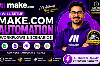setup make com automation workflows make com scenarios made com make automation