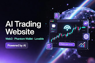 build lovable web3 website ai trading website web3 wallet connect phantom wallet