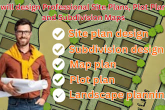 design professional civil engineering site plans, master plans, land development