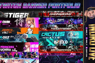 design twitch banner ultimate gaming banner lofi youtube banner