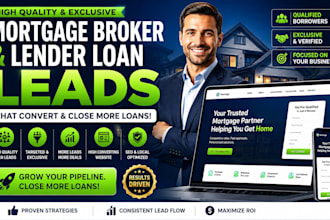 generate mortgage broker loan leads, mortgage lender loan leads and website