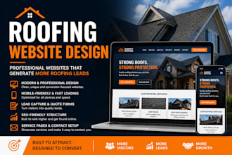 build website and generate leads for roofing company
