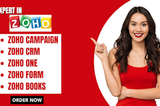 setup zoho campaign, zoho crm, zoho one, zoho form, zoho automation, zoho books