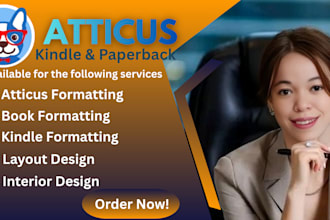 book formatting, aticus formatting and book layout
