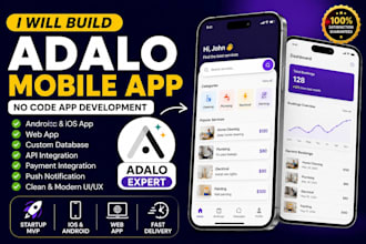 build adalo mobile app adalo nocode app adalo web app website adalo developer
