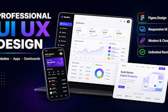 design website app ui ux figma prototype dashboard responsive ui website mockup