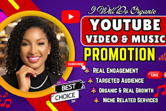 do organic youtube video promotion for your channel growth