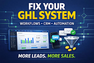 do ghl automation ghl saas ghl landing page design ghl funnel build ghl expert