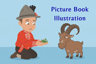 children story book illustration children story children story book illustration