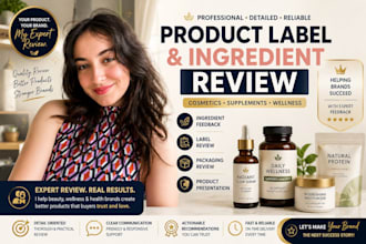 review product ingredient labels, supplement label, product labels and packaging