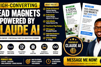 write lead magnet, PDF freebie, opt in guide, claude ebook, email list